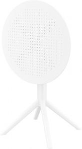 Стол пластиковый складной Siesta Contract Sky Folding Table 60 сталь, пластик белый Фото 9