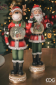 Фигура Санта со снежным шаром и подсветкой EDG Decor зеленый, красный Фото 2