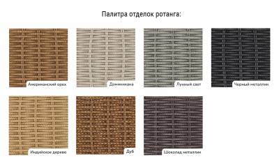 Кресло плетеное с подушкой ReeHouse Kipr алюминий, искусственный ротанг, оксфорд американский орех, бежевый Фото 4