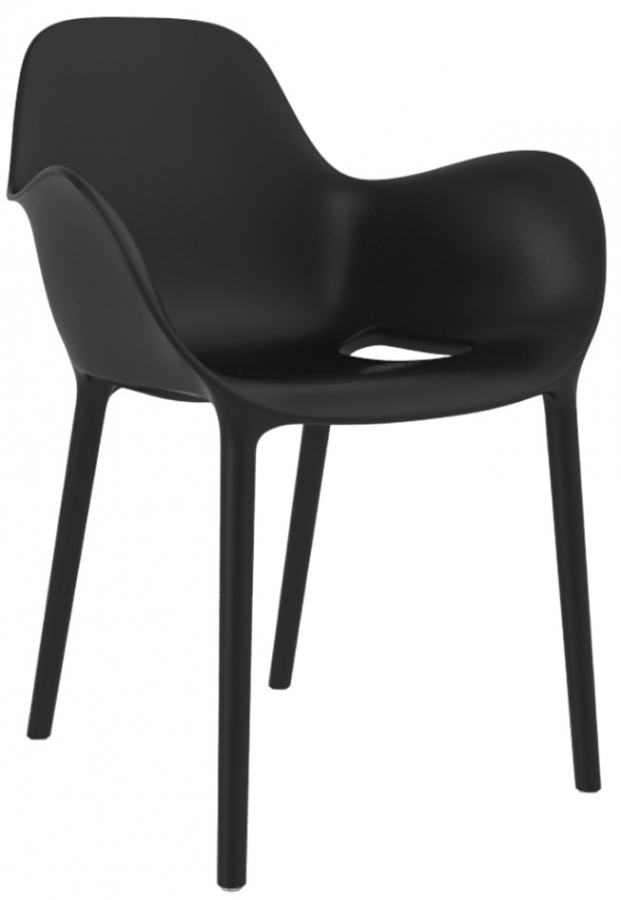 Кресло пластиковое Sabinas Basic, черный
