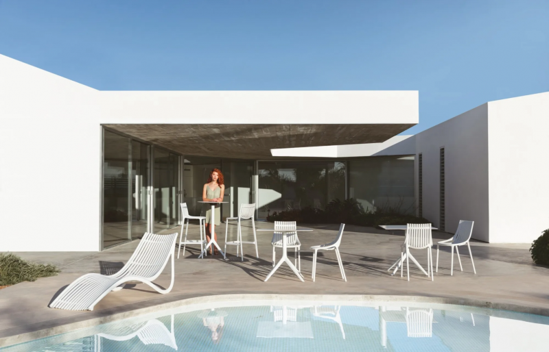 Стул пластиковый барный Ibiza Basic