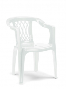 Кресло пластиковое Extra Giada Monobloc SCAB GIARDINO пластик белый Фото 1