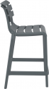 Стул пластиковый полубарный Siesta Contract Helen Bar 65 стеклопластик темно-серый Фото 9