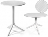 Стол пластиковый обеденный Nardi Step + Step Mini стеклопластик белый Фото 1