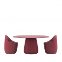 Стол обеденный ламинированный Qeeboo Cobble 160 полиэтилен, компакт-ламинат HPL индийский красный Фото 6