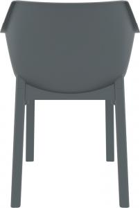 Кресло пластиковое Siesta Contract Dora стеклопластик, полипропилен темно-серый Фото 8