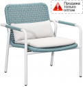 Кресло плетеное с подушками Higold Pioneer 3.0 алюминий, роуп, олефин Фото 1