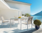 Кресло металлическое текстиленовое Garden Relax Terry алюминий, текстилен белый Фото 12