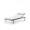 Лежак металлический с матрасом Unopiu Salò алюминий, акрил Фото 4