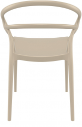 Кресло пластиковое Mila, бежевый