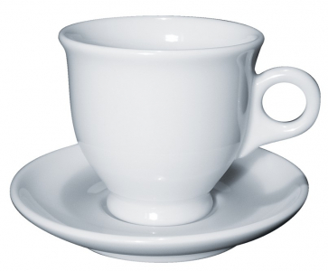 Кофейная пара для латте и горячего шоколада Ancap Reale фарфор белый Фото 1