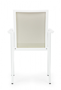 Кресло текстиленовое Garden Relax Konnor алюминий, текстилен белый Фото 3