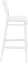 Стул пластиковый барный Siesta Contract Cross Bar 75 стеклопластик белый Фото 8