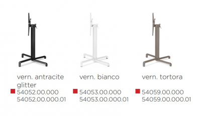Подстолье металлическое складное Nardi Scudo Special алюминий антрацит Фото 3