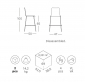 Стул полубарный пластиковый Scab Design Alice Barstool сталь, технополимер хром, антрацит Фото 2