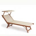 Шезлонг-лежак текстиленовый Magnani Apollo ясень, текстилен Фото 22