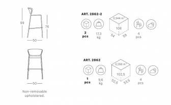 Стул барный с обивкой-thumbs-Фото3