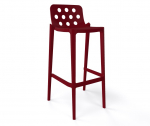 Стул пластиковый барный Gaber Isidoro 76 металл-полимер бордовый Фото 1