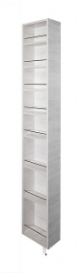 Поворотный зеркальный шкаф Shelf.On Лупо Шелф Арт ЛДСП беленый дуб Фото 2