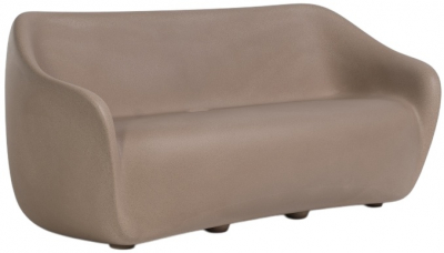 Диван пластиковый двухместный SLIDE Reborn Standard полиэтилен миндальный бежевый Фото 1