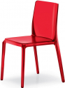Стул прозрачный PEDRALI Blitz поликарбонат красный Фото 1