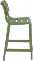 Стул пластиковый полубарный Siesta Contract Helen Bar 65 стеклопластик оливковый Фото 8