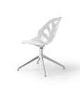 Стул офисный пластиковый Gaber Ninja L алюминий, технополимер белый Фото 6