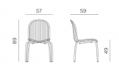 Стул пластиковый Nardi Ninfea Dinner алюминий, полипропилен белый Фото 2
