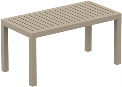 Столик пластиковый журнальный Siesta Contract Ocean Table пластик бежевый Фото 1