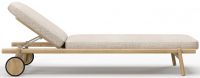 Лежак деревянный с матрасом Lyora