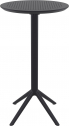 Стол пластиковый барный складной Siesta Contract Sky Folding Bar Table 60 сталь, пластик черный Фото 7