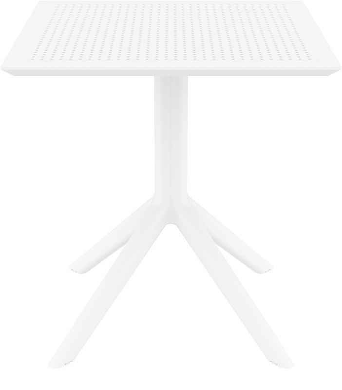 Стол пластиковый Sky Table 70, белый, 700х700х740 мм
