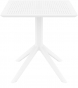 Стол пластиковый Siesta Contract Sky Table 70 сталь, пластик белый Фото 9
