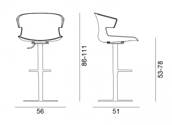 Кресло пластиковое барное-thumbs-Фото3