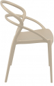 Кресло пластиковое Siesta Contract Pia стеклопластик бежевый Фото 6