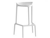 Табурет пластиковый барный PEDRALI Happy стеклопластик белый Фото 5