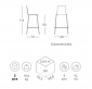 Стул барный пластиковый Scab Design Alice Barstool сталь, технополимер хром, антрацит Фото 2