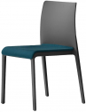 Стул пластиковый с мягким сиденьем PEDRALI Volt HB стеклопластик, полиэтилен, ткань антрацит, синий Фото 1