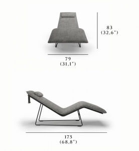 Шезлонг плетеный с матрасом SNOC Veu Nightfall алюминий, искусственный ротанг, олефин черный Фото 2