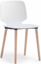 Стул пластиковый PEDRALI Babila ясень, технополимер белый Фото 1