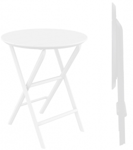 Стол пластиковый складной Siesta Contract Helen Folding Table 60 пластик белый Фото 1
