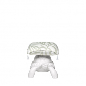 Пуф с подушкой Qeeboo Turtle Carry полиэтилен, ткань белый Фото 4