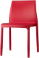 Стул пластиковый Scab Design Chloe Trend Chair Mon Amour алюминий, технополимер красный Фото 1