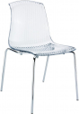 Стул прозрачный Siesta Contract Allegra сталь, поликарбонат прозрачный Фото 1