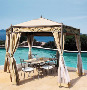 Шатер шестигранный Garden Relax Rapallo металл, полиэстер Ecru Фото 2