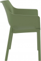 Кресло пластиковое Siesta Contract Dora стеклопластик, полипропилен оливковый Фото 8