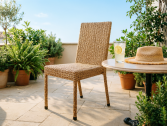 Стул плетеный ReeHouse Dove оцинкованная сталь, искусственный ротанг бежевый люкс Фото 6