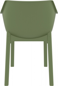 Кресло пластиковое Siesta Contract Dora стеклопластик, полипропилен оливковый Фото 5