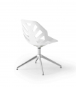 Стул офисный пластиковый Gaber Ninja L алюминий, технополимер белый Фото 5