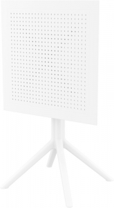 Стол пластиковый складной Siesta Contract Sky Folding Table 60 сталь, пластик белый Фото 20
